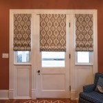 Cordless Roman Shades in the Entry